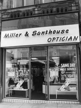 Miller and Santhouse, opticians, No.59 Fargate