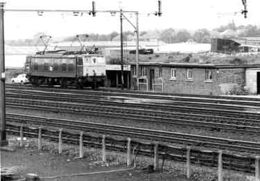 Electric locomotive at Orgreave Junction