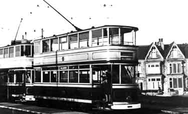 Tram No.33 at Ecclesall tram terminus, Millhouses Lane