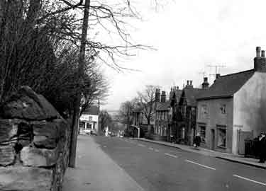 High Street, Beighton showing (centre left) the Cumberland's Head public house (No.35)