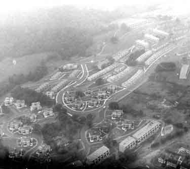 Aerial view of Gleadless Valley Housing Estate and Herdings Estate