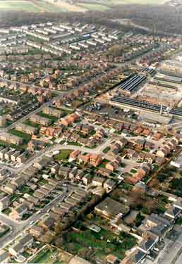 View of Handsworth showing (top) the Parkway and Richmond Park Road and (top right) Portland Business Park