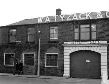 Entrance to W. A. Tyzack and Co. Ltd., Stella Works, Hereford Street