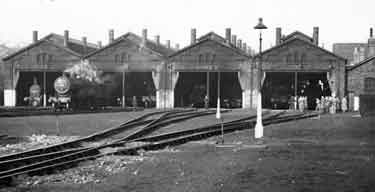Millhouses locomotive sheds, c.1955