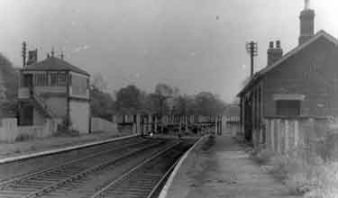 Grange Lane Station and signal box, Shiregreen, c.1921