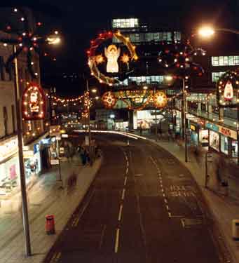Christmas lights on Haymarket 