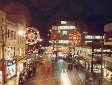 Christmas decorations on Haymarket