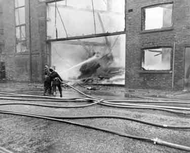 Fighting a fire during the Blitz