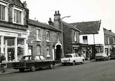 Nos. 10 - 22 Chapel Street, Woodhouse showing (left) No. 22 H. Ferrie (Chemist) Ltd. and (right) No. 16 J. Shepherd, drapers