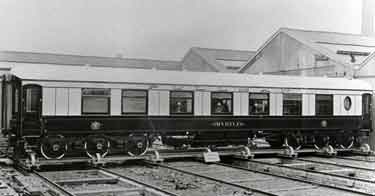 Craven and Tasker Ltd., rolling stock manufacturers, Staniforth Road showing a railway coach