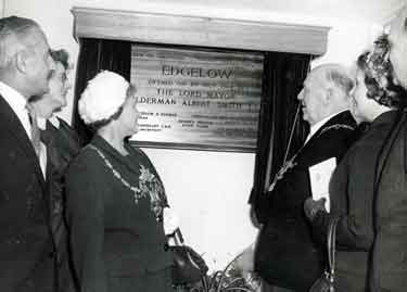 Opening of Edgelow Old Peoples Home, Lowedges Crescent by Lord Mayor, Alderman Albert Smith JP
