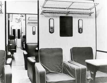 Gold Coast Railway, First and Second Class composite car interior built by Cravens Ltd., Acres Hill Lane, Darnall 