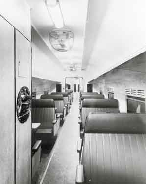 Gold Coast Railway, Second Class car interior built by Cravens Ltd., Acres Hill Lane, Darnall 