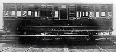 Third Class railway coach built by Craven and Tasker Ltd., rolling stock manufacturers, Staniforth Road, Darnall