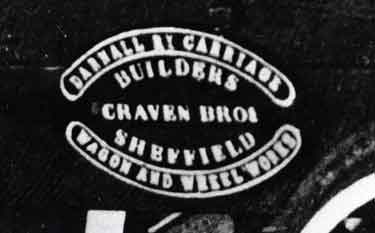 Name plaque for Darnall Railway Carriage built by Craven Brothers, Wagon and Wheel Works, Staniforth Road, Darnall 
