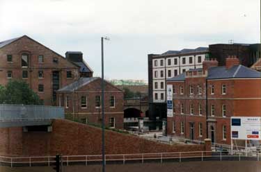 Victoria Quays Festival, 6/7/8 May 1995, official reopening of canal basin to public, view taken from Park Square