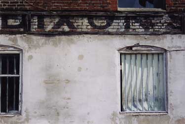 Detail from Britannia Works, Spring Street frontage, formerly Henry Dixon Ltd, confectionary manufacturers