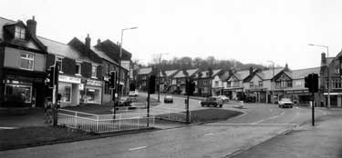 Chesterfield Road at junction with Abbey Lane (right) Woodseats 