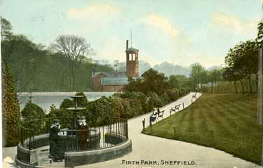 Drinking fountain and clock tower pavilion, Firth Park Road