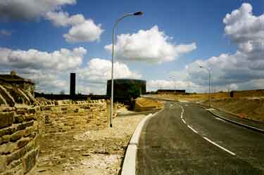 Blast Lane and the new link road to Sheffield Parkway next to the Canal Basin