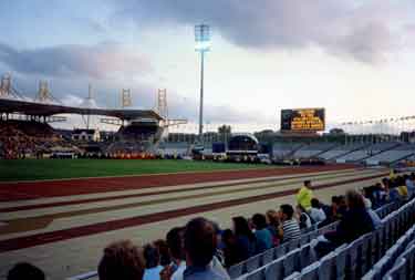Opening ceremony at Don Valley Stadium for the Special Olympics