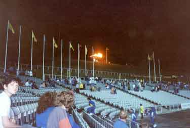Opening ceremony at Don Valley Stadium for the Special Olympics