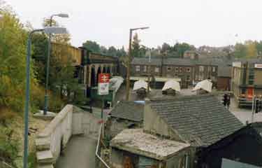 Cottages close to Chapeltown Station and railway bridge