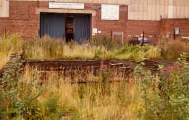Derelict area at the entrance to Kelham Island showing Thomas Ibbetson Ltd (background) 