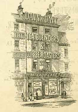 Sketch of the Mikado Cafe, Arthur Davy and Sons Ltd., No. 21, Haymarket 