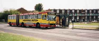 First Mainline bendibus (the Meadowhall Shuttle) on the day of its withdrawal from service