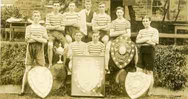 Sheffield United Harriers, 1912, winners of the Bradford Hospital Shield, Walkden Cup,York Shield, David Wade Shield and Little Horton Shield