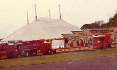 Chipperfield's circus at unidentified location (Possibly Hillsborough Park 1972)