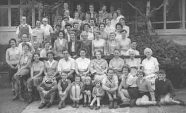 Unidentified family group at Upper Glenholme, No,11 Chapeltown Road, Bolton 