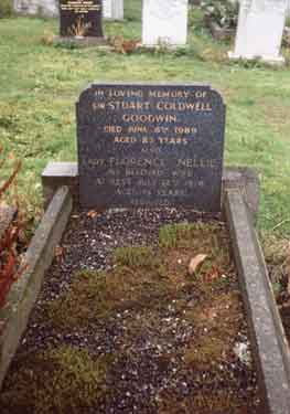 Gravestone for Sir Stuart Coldwell (1886-1969), steel industrialist and philanthropist and his wife Lady Florence Nellie in Crookes Cemetery, Headland Road