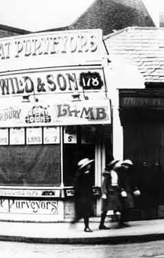 Edward Wild and Son Ltd., butchers, No.178 The Moor