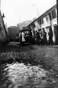 Believed to be slaughter houses that ran along side the river Don at Lady’s Bridge