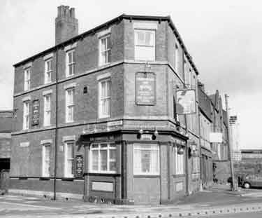 Commercial Hotel, No. 3 Sheffield Road and junction of (left) Weedon Street, Brightside