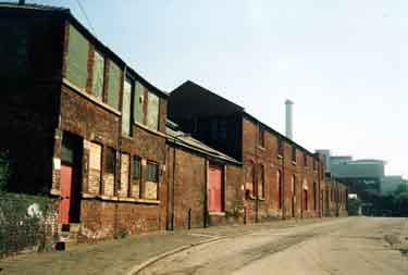 Rear of former premises of B. and J. Sippel Ltd., cutlery manufacturers, Sipelia Works, Cadman Street Bridge entrance 