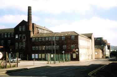 Sykes Works showing (right) Headford Street and (centre running left to right) Egerton Lane