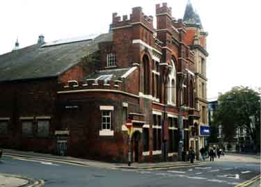 Salvation Army Citadel, junction of Burgess Street and Cross Burgess Street