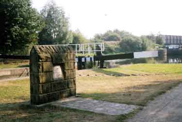 War memorial at Tinsley Locks to the employees of the Sheffield and South Yorkshire Navigation Company