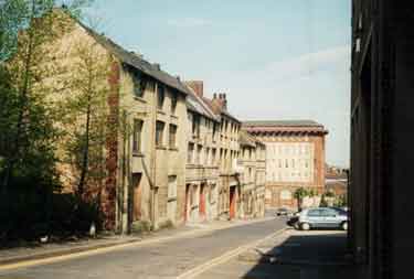 Lambert Street showing (left) the former premises of John Watts Ltd., Lambert Works, cutlery manufacturer