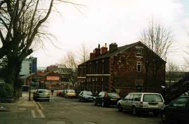 Houses on Leavygreave Road prior to demolition 
