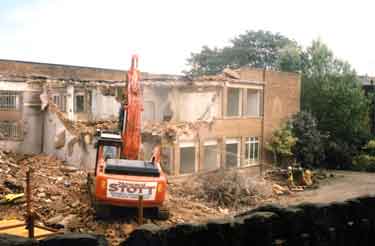 Demolition of the British Glass Industry Research Association laboratories, Northumberland Road