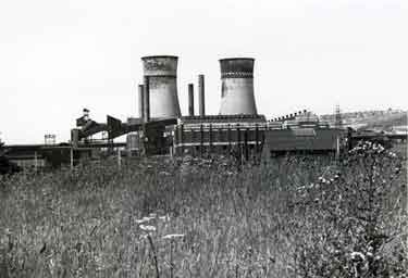 Cooling towers at Blackburn Meadows Power Station as seen from the Canal side