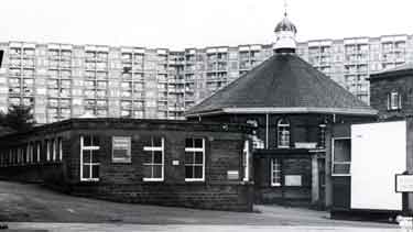 Round House, Royal Infirmary, Infirmary Road showing (back) Kelvin Flats