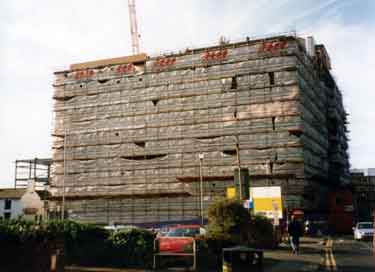 Construction of Howden House offices from Norfolk Street