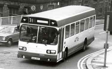 South Yorkshire Transport. Coach No. 9 on Pond Hill