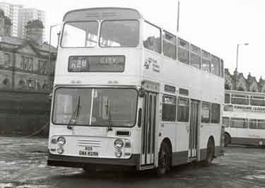 South Yorkshire Transport. Bus No. 825 in bus park off Harmer Lane