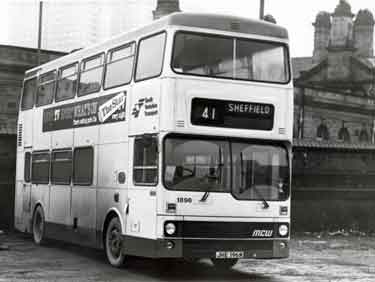 South Yorkshire Transport. Bus No. 1896 in bus park, off Harmer Lane